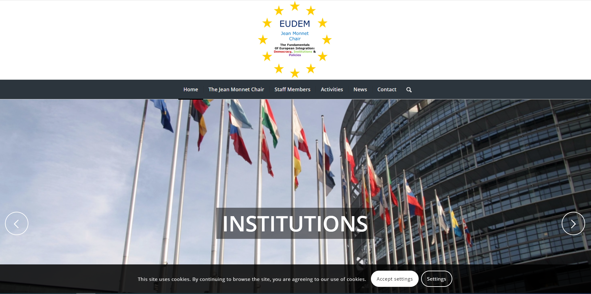 EUDEM Jean Monnet Chair website